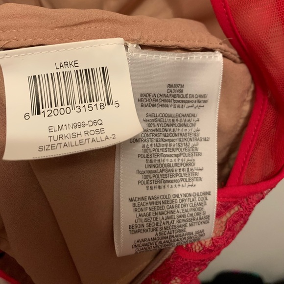 BCBGMaxAzria Larke Lace Halter Top. Size 2/XS - Picture 6 of 6